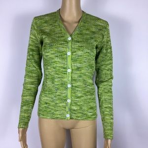 Vintage Mary Jane Marcasiano Green  Cardigan S
